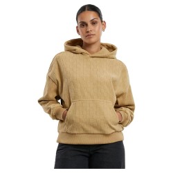 суичър,дамски,блузи,urban,classics,jacquard,velvet,oversized,hoodie,brown,(union,beige)