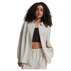 риза,с,дълъг,ръкав,дамски,блузи,дамски,ризи,urban,classics,linen,mixed,oversized,long,sleeve,shirt,beige