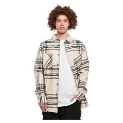 карирана,риза,мъжки,ризи,urban,classics,long,oversized,checked,summit,long,sleeve,shirt,beige