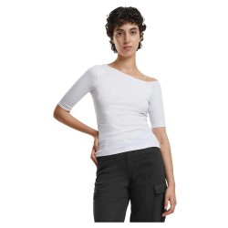 тениска,дамски,тениски,urban,classics,organic,asymmetric,rib,short,sleeve,t,shirt,white