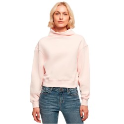 блуза,дамски,блузи,urban,classics,organic,short,high,neck,sweatshirt,pink
