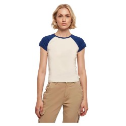 тениска,дамски,тениски,urban,classics,organic,stretch,short,retro,baseball,short,sleeve,t,shirt,beige,(white,sand,space,blue)