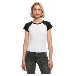 тениска,дамски,тениски,urban,classics,organic,stretch,short,retro,baseball,short,sleeve,t,shirt,white,black,(white)