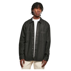 риза,с,дълъг,ръкав,мъжки,ризи,urban,classics,oversized,denim,pocket,long,sleeve,shirt,black