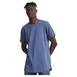 тениска,мъжки,тениски,urban,classics,long,shaped,turnup,short,sleeve,t,shirt,vintage,blue,(blue)