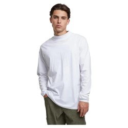 тениска,мъжки,тениски,urban,classics,mock,neck,long,sleeve,t,shirt,white
