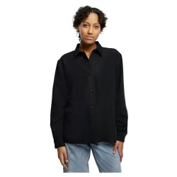 риза,с,дълъг,ръкав,дамски,блузи,дамски,ризи,urban,classics,oversized,twill,long,sleeve,shirt,black