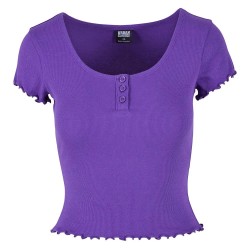тениска,дамски,тениски,urban,classics,rib,babylock,short,sleeve,t,shirt,purple,(real,violet)