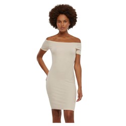 рокля,дамски,поли,и,рокли,urban,classics,rib,dress,white,sand,(beige)