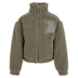 яке,детски,якета,и,палта,urban,classics,sherpa,mix,jacket,green