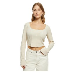 тениска,дамски,тениски,urban,classics,short,rib,corsage,long,sleeve,t,shirt,beige,(soft,seagrass)