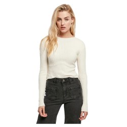 блуза,дамски,пуловери,дамски,плетени,дрехи,urban,classics,short,rib,knit,twisted,back,sweater,white,sand,(white)