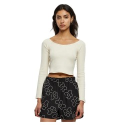 тениска,дамски,тениски,urban,classics,short,rib,wide,v,neck,long,sleeve,v,neck,t,shirt,white,sand,(white)