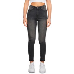 дънки,дамски,панталони,urban,classics,skinny,open,hem,high,waist,jeans,black,(black,washed)