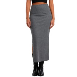 пола,дамски,поли,и,рокли,urban,classics,slit,high,waist,midi,skirt,grey,(dark,grey,melange)