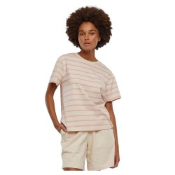 тениска,дамски,тениски,urban,classics,striped,boxy,short,sleeve,t,shirt,lemonade,pink,white,sand,(pink)