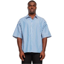 риза,с,къс,ръкав,мъжки,ризи,urban,classics,striped,summer,short,sleeve,shirt,blue