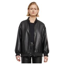яке,дамски,якета,и,палта,urban,classics,synthetic,leather,bomber,jacket,black