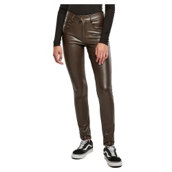 панталони,дамски,панталони,urban,classics,synthetic,leather,pants,brown,(brown)