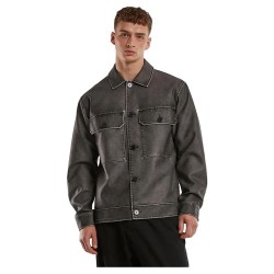 мъжки,якета,urban,classics,synthetic,vintage,leather,overshirt,grey