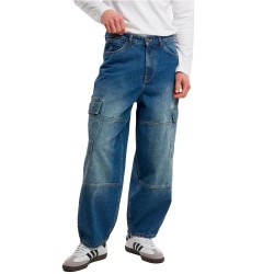 дънки,мъжки,панталони,urban,classics,tapered,heavy,ounce,baggy,cargo,jeans,blue