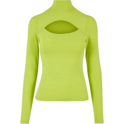 тениска,дамски,тениски,urban,classics,tb4513,long,sleeve,high,neck,t,shirt,yellow,(frozen,yellow)