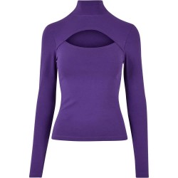 тениска,дамски,тениски,urban,classics,tb4513,long,sleeve,high,neck,t,shirt,real,violet,(purple)