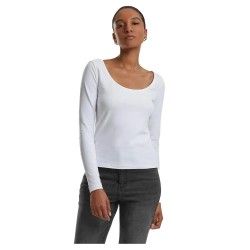 тениска,дамски,тениски,urban,classics,wide,neck,long,sleeve,t,shirt,white