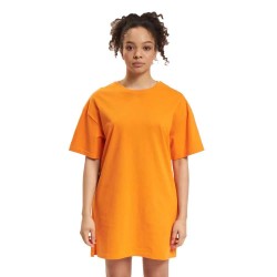 рокля,дамски,поли,и,рокли,def,mini,short,sleeve,short,dress,oriole,(orange)