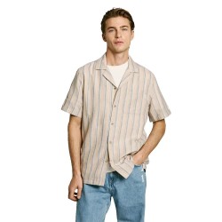 риза,с,къс,ръкав,мъжки,ризи,pepe,jeans,altea,short,sleeve,shirt,beige,(light,beige)