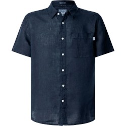 риза,с,къс,ръкав,мъжки,ризи,pepe,jeans,amaro,short,sleeve,shirt,blue,(dulwich,blue)