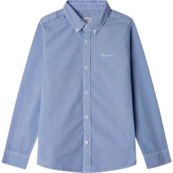 риза,с,дълъг,ръкав,детски,ризи,pepe,jeans,camdem,long,sleeve,shirt,azzurro,blue,(blue)