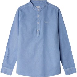 риза,с,дълъг,ръкав,детски,ризи,pepe,jeans,chamber,long,sleeve,shirt,blue