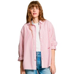 риза,с,дълъг,ръкав,дамски,блузи,дамски,ризи,pepe,jeans,clem,long,sleeve,shirt,red,(pink)