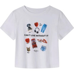 тениска,детски,тениски,pepe,jeans,cyndi,short,sleeve,t,shirt,white,(white)