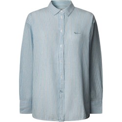 риза,с,дълъг,ръкав,дамски,блузи,дамски,ризи,pepe,jeans,dream,long,sleeve,shirt,blue
