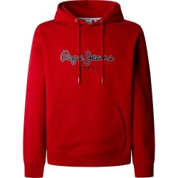 суичър,мъжки,пуловери,pepe,jeans,duke,hoodie,red,(rugby,red)