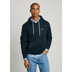 Суичър Pepe jeans Essential hoodie - Blue (Dulwich Blue) суичър,мъжки,пуловери,pepe,jeans,essential,hoodie,blue,(dulwich,blue)