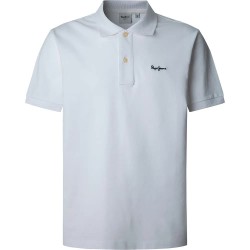 мъжки,блузи,с,яка,pepe,jeans,essential,contrast,logo,short,sleeve,polo,white,(white)