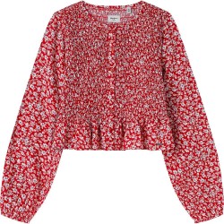 риза,с,дълъг,ръкав,детски,ризи,pepe,jeans,harriet,top,long,sleeve,shirt,royal,red,(red)