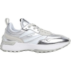 маратонки,дамски,маратонки,pepe,jeans,lucky,metallic,trainers,silver