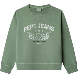 блуза,детски,блузи,pepe,jeans,louise,sweatshirt,myrt,green,(green)