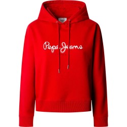 суичър,дамски,блузи,pepe,jeans,maddy,hoodie,red