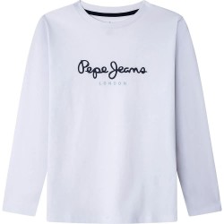 тениска,детски,тениски,pepe,jeans,new,herman,nn,long,sleeve,t,shirt,white,(white)