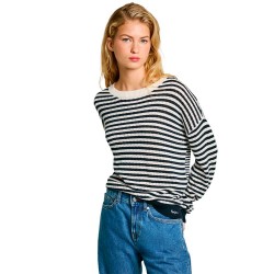 блуза,дамски,пуловери,дамски,плетени,дрехи,pepe,jeans,poppy,sweater,dulwich,blue,(white,blue)