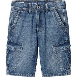 къси,панталони,детски,панталони,pepe,jeans,relaxed,cargo,denim,shorts,blue