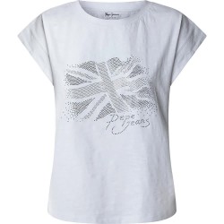тениска,дамски,тениски,pepe,jeans,rolene,short,sleeve,t,shirt,white,(white)