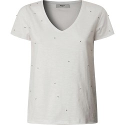 тениска,дамски,тениски,pepe,jeans,rolly,short,sleeve,t,shirt,white