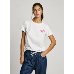 тениска,дамски,тениски,pepe,jeans,rosey,short,sleeve,t,shirt,white