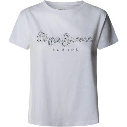 тениска,дамски,тениски,pepe,jeans,ryleigh,short,sleeve,t,shirt,white,(white)